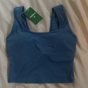 HALARA U Neck Backless Crossover Barre Ballet Dance Tank Top